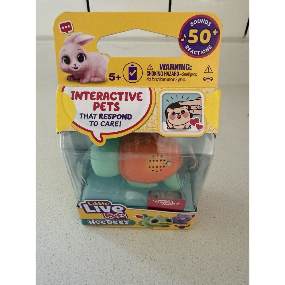Little Live Pets SANDEE SEA TURTLE NeeDees Interactive Pet Sounds 2024 New